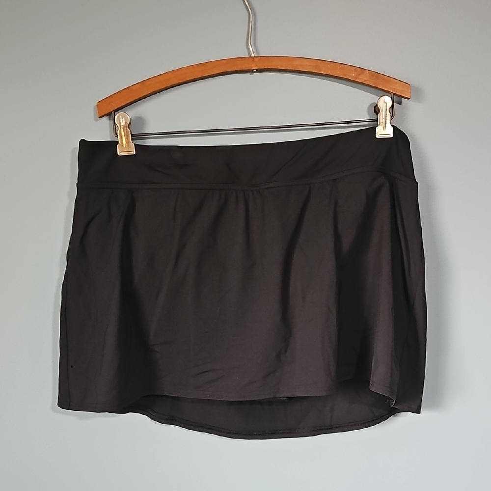 Lands' End Black Swimskirt Size 16W